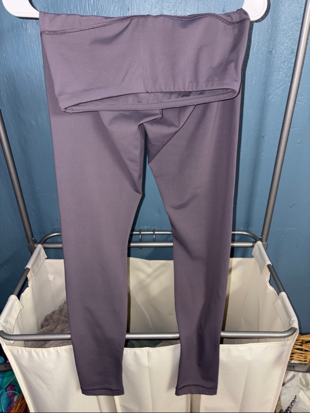 Solid Slate Purple Workout Leggings